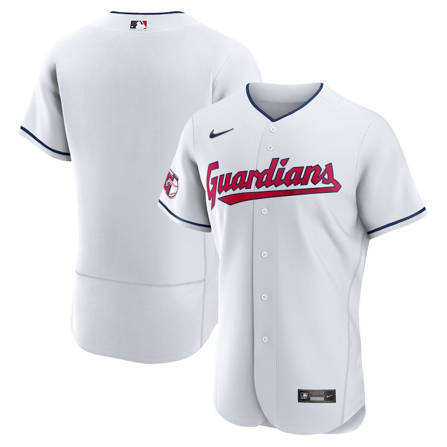 Men Cleveland Guardians Nike White Home Authentic Team MLB Jersey